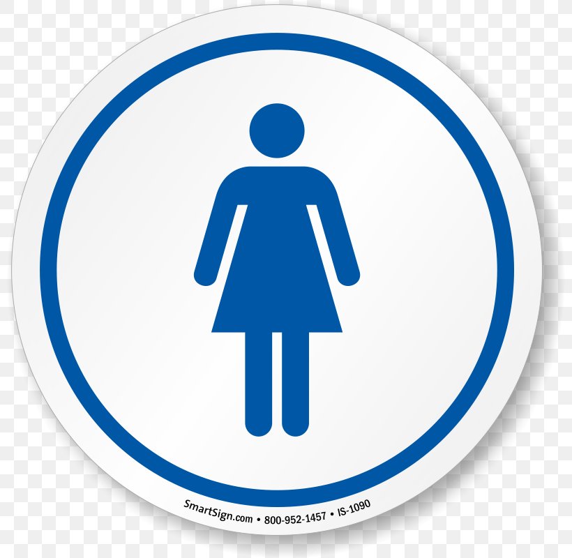 Bathroom Public Toilet Female Clip Art, PNG, 800x800px, Bathroom, Area, Blue, Decal, Female Download Free