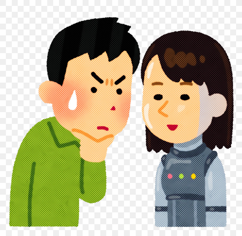 Cartoon Cheek Interaction Child Gesture, PNG, 800x800px, Cartoon, Animation, Cheek, Child, Gesture Download Free