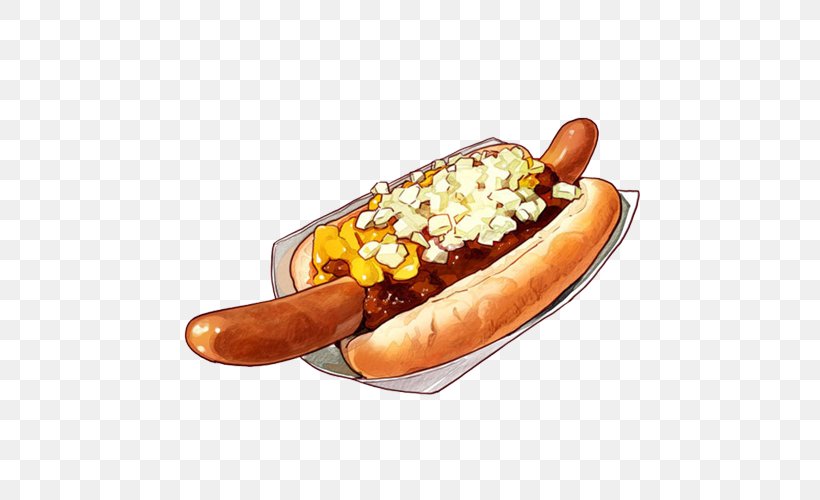 Bockwurst Hot Dog Restaurant Knackwurst Sausage, PNG, 500x500px, Bockwurst, Animal Source Foods, Bologna Sausage, Bread, Cervelat Download Free