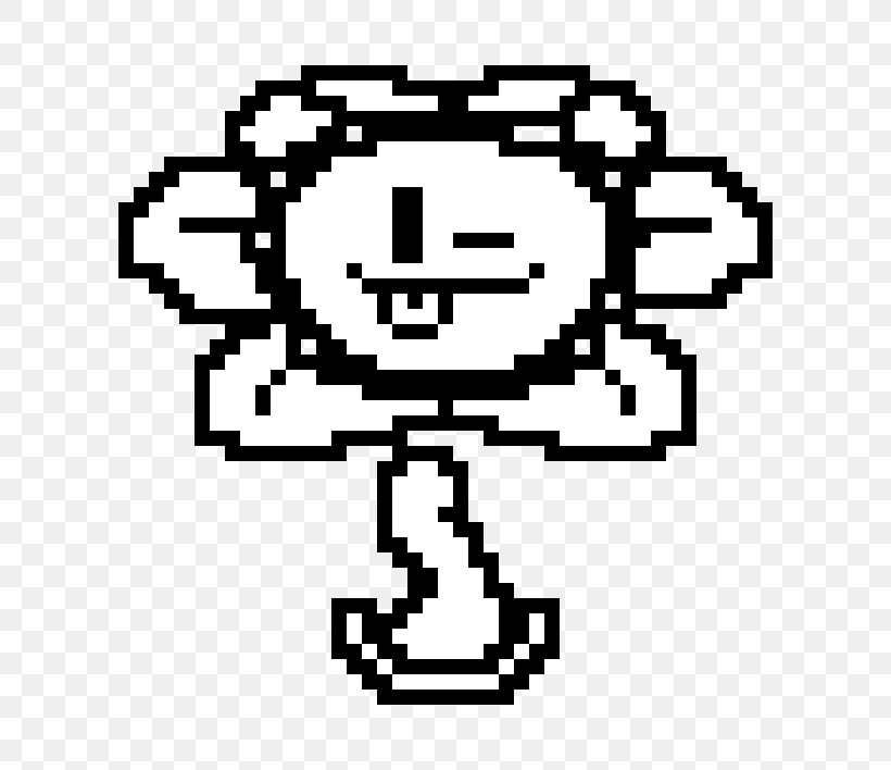 Undertale Flowey Clip Art, PNG, 602x708px, Undertale, Area, Art, Bead, Black Download Free