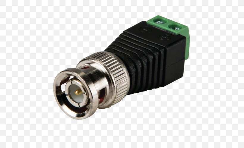 BNC Connector Electrical Connector Screw Terminal Closed-circuit Television, PNG, 500x500px, Bnc Connector, Balun, Binding Post, Closedcircuit Television, Coaxial Download Free