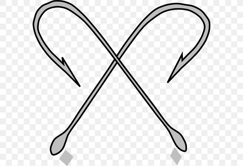 Fish Hook Fishing Clip Art, PNG, 600x561px, Fish Hook, Area, Black, Black And White, Crochet Hook Download Free