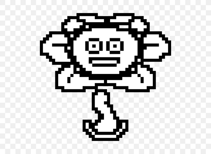 Undertale Flowey Clip Art Sprite Pointer, PNG, 510x600px, Undertale, Area, Black And White, Cursor, Drawing Download Free