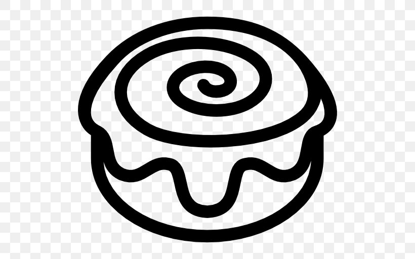 Cinnamon Roll Sticky Bun Frosting & Icing Clip Art, PNG, 512x512px, Cinnamon Roll, Black And White, Bun, Cake, Cinnamomum Verum Download Free