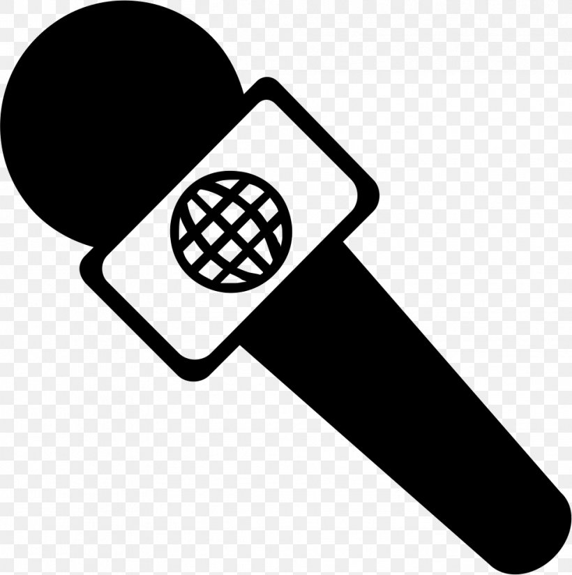 reporter microphone clipart black