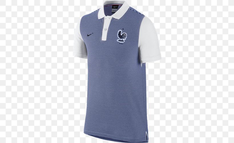 T-shirt France National Football Team Polo Shirt Nike, PNG, 500x500px, Tshirt, Active Shirt, Clothing, Collar, Cycling Jersey Download Free