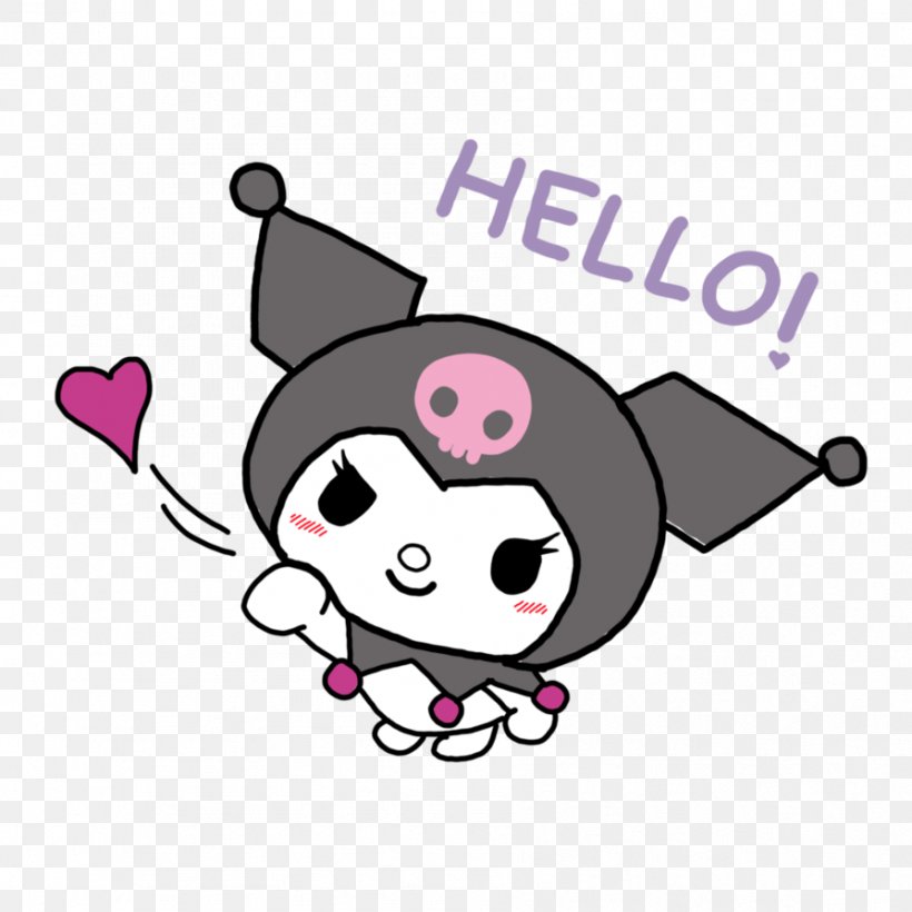 Hello Kitty My Melody Kuromi DeviantArt Clip Art, PNG, 894x894px, Watercolor, Cartoon, Flower, Frame, Heart Download Free