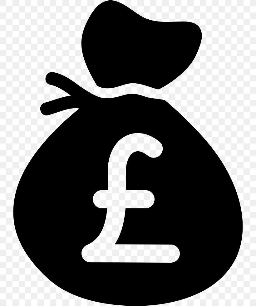 Clip Art Pound Sterling Money, PNG, 736x981px, Pound Sterling, Bag, Black And White, Income, Logo Download Free