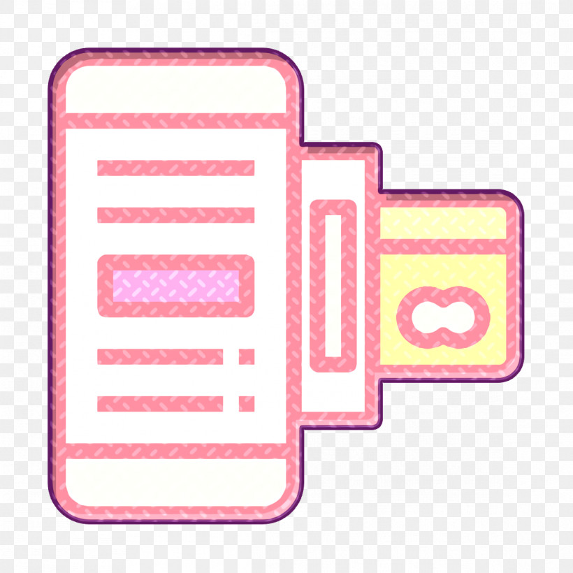 Mobile Banking Icon Payment Method Icon Shopping Icon, PNG, 1166x1166px, Mobile Banking Icon, Line, Payment Method Icon, Pink, Rectangle Download Free
