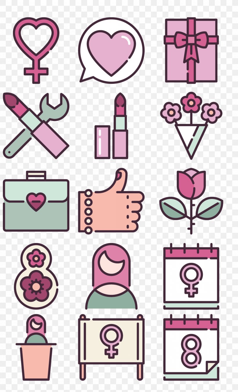 Vector Graphics Adobe Illustrator Illustration Graphic Design Download, PNG, 1050x1726px, International Womens Day, Heart, Illustrator, Line Art, Magenta Download Free