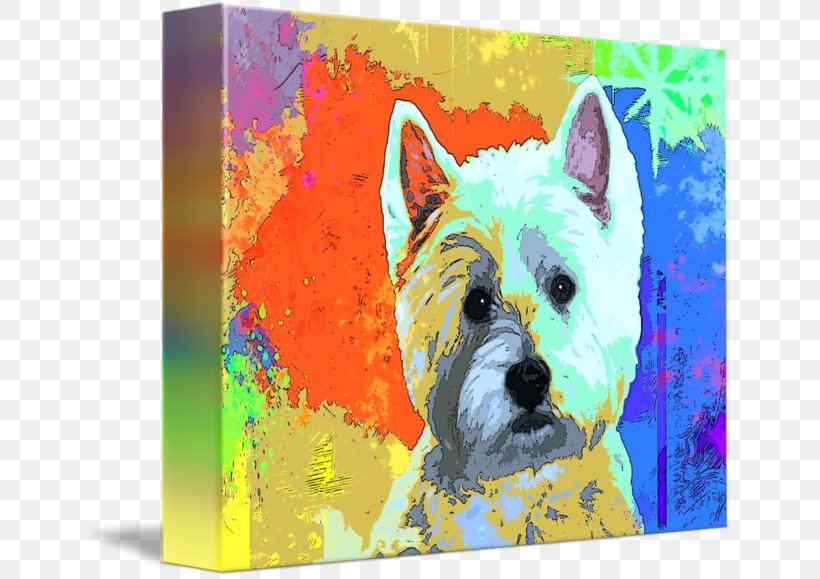 Dog Breed West Highland White Terrier Cairn Terrier Acrylic Paint, PNG, 650x579px, Dog Breed, Acrylic Paint, Acrylic Resin, Art, Breed Download Free