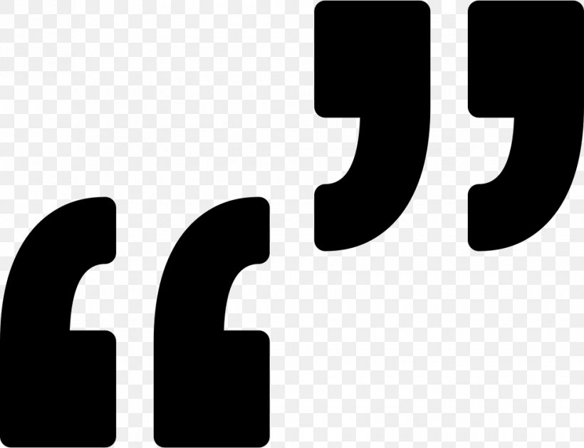 Quotation Mark, PNG, 980x752px, Quotation Mark, Black And White, Brand, Font Awesome, Logo Download Free