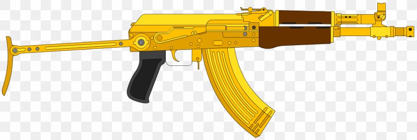 AK-47 Firearm Gold Weapon Execution Of Saddam Hussein, PNG, 1600x540px, Watercolor, Cartoon, Flower, Frame, Heart Download Free