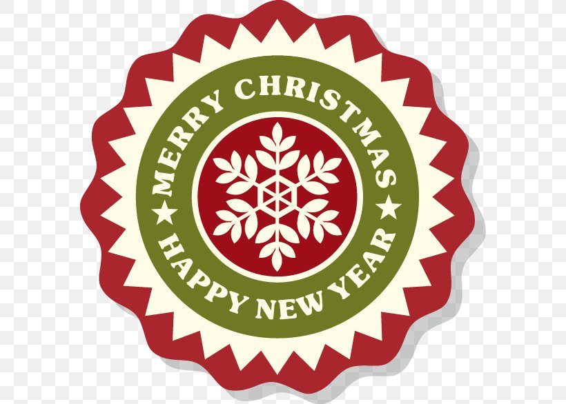 Christmas Decoration Label Sticker Zazzle, PNG, 588x586px, Christmas, Area, Brand, Christmas Decoration, Christmas Ornament Download Free
