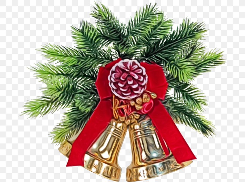 Christmas Ornament, PNG, 700x609px, Watercolor, Bell, Christmas, Christmas Decoration, Christmas Eve Download Free