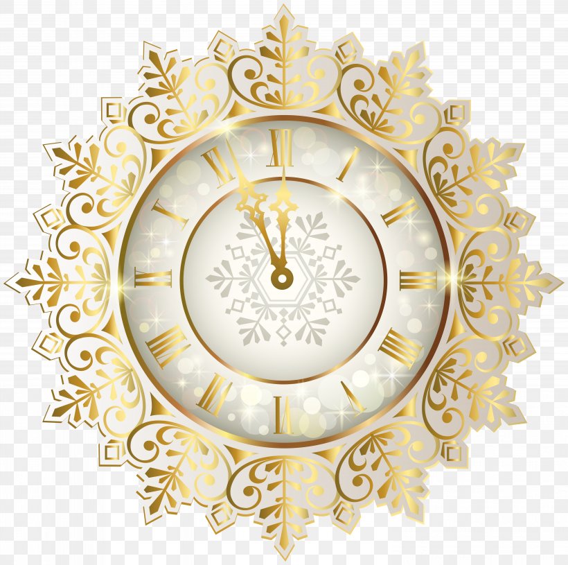 Clock Of The Long Now New Year Clip Art, PNG, 5946x5916px, New Year, Christmas, Clock, Countdown, Gold Download Free