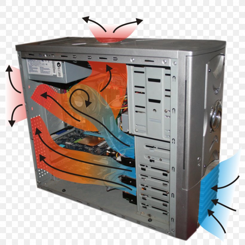 Computer Cases & Housings Graphics Cards & Video Adapters Airflow Computer System Cooling Parts Computer Hardware, PNG, 900x900px, Computer Cases Housings, Air Cooling, Airflow, Cable Management, Central Processing Unit Download Free