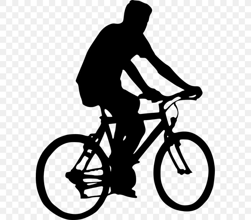 Cycling Bicycle Silhouette Clip Art, PNG, 585x720px, Cycling, Bicycle, Bicycle Accessory, Bicycle Drivetrain Part, Bicycle Frame Download Free