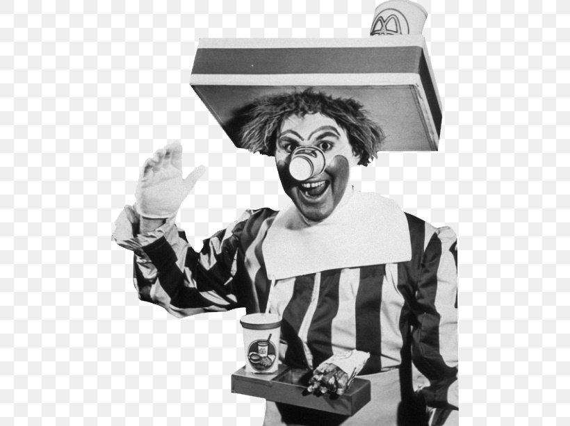 Ronald McDonald Hamburger McDonald's Fast Food Restaurant, PNG, 500x613px, Ronald Mcdonald, Black And White, Broadcaster, Clown, Fast Food Download Free