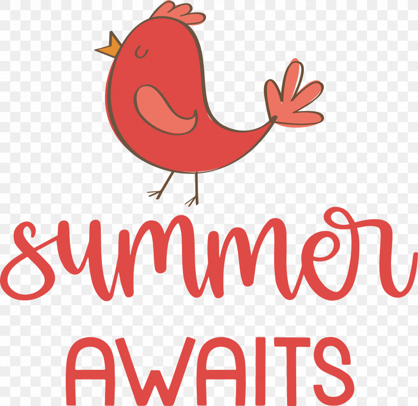 Summer Awaits Summer Summer Vacation, PNG, 3000x2922px, Summer, Beak, Birds, Cartoon, Logo Download Free
