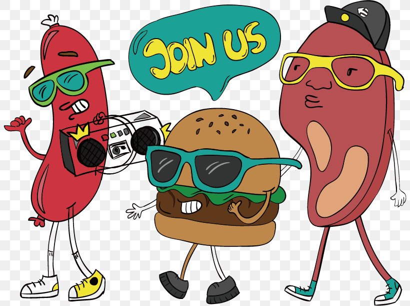 Barbecue Poster Cartoon, PNG, 806x611px, Barbecue, Cartoon, Drawing, Eyewear, Food Download Free