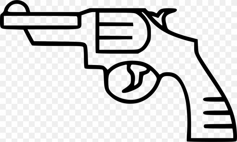 Pistol Handgun Bullet Weapon, PNG, 980x588px, Pistol, Area, Black, Black And White, Bullet Download Free