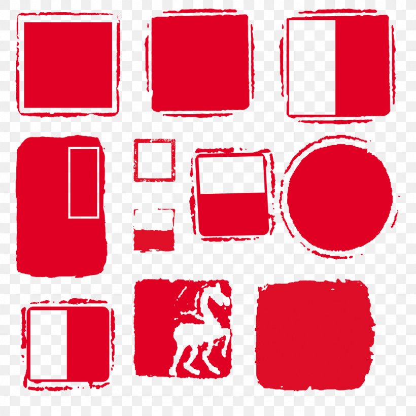 Red Seal Clip Art, PNG, 1024x1024px, Red, Area, Raster Graphics, Rectangle, Seal Download Free