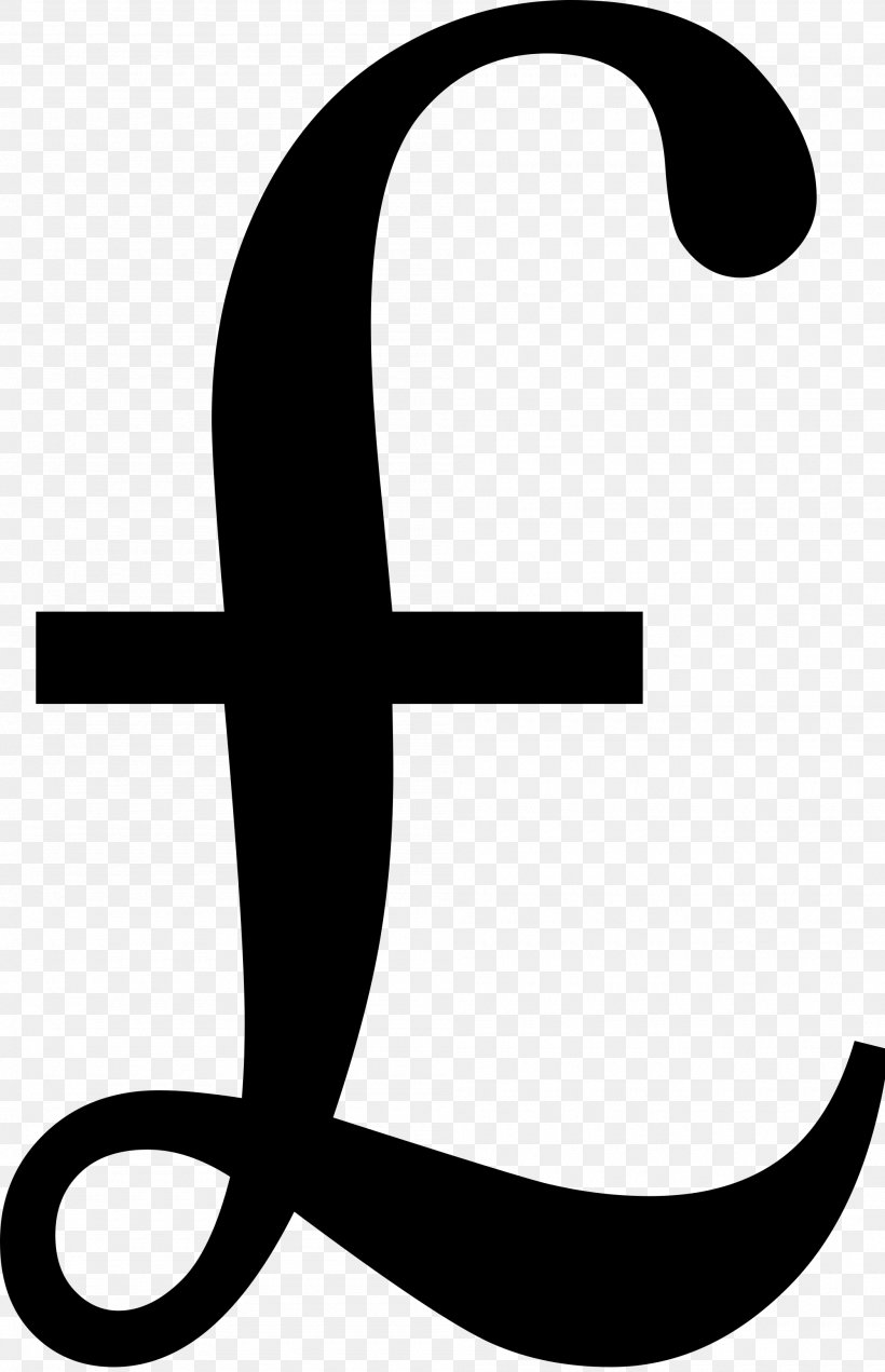 Pound Sign Pound Sterling Currency Symbol Clip Art, PNG, 2000x3101px, Pound Sign, Area, Artwork, Black And White, Currency Symbol Download Free