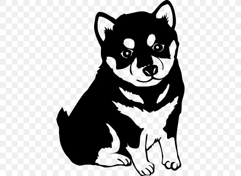 Shiba Inu Akita T-shirt German Spitz Puppy, PNG, 436x600px, Shiba Inu, Akita, Art, Artwork, Black Download Free