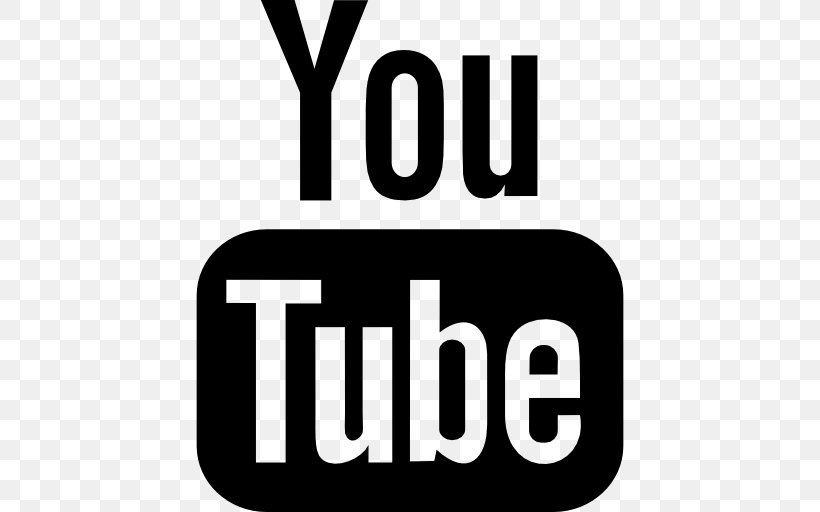 YouTube Logo, PNG, 512x512px, Youtube, Area, Black And White, Brand, Cdr Download Free