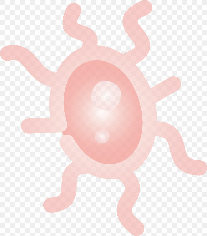 Bacteria Germs Virus, PNG, 2636x3000px, Bacteria, Cartoon, Germs, Pink, Sticker Download Free