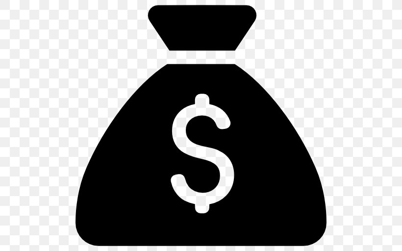 Dollar Sign Money Bag United States Dollar Bank Clip Art, PNG, 512x512px, Dollar Sign, Bank, Black And White, Business, Coin Download Free