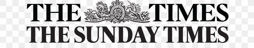 The Sunday Times The Times United Kingdom Journalism Newspaper, PNG, 3508x674px, Sunday Times, Black, Black And White, Brand, Correspondent Download Free