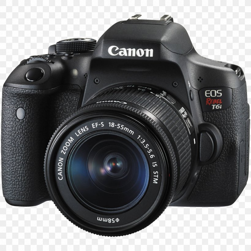 Canon EOS 750D Canon EOS 300D Canon EF-S Lens Mount Digital SLR Canon EF-S 18–55mm Lens, PNG, 2400x2400px, Canon Eos 750d, Active Pixel Sensor, Camera, Camera Accessory, Camera Lens Download Free
