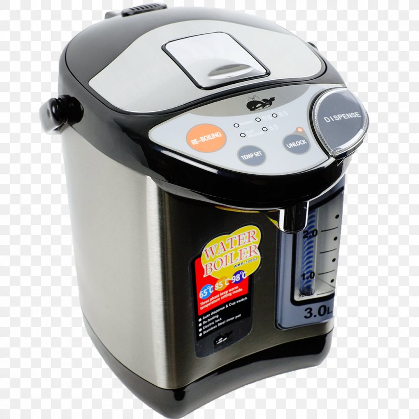 Electric Water Boiler Home Appliance Hot Water Dispenser Electricity, PNG, 1000x1000px, Water, Boiler, Boiling, Electric Water Boiler, Electricity Download Free