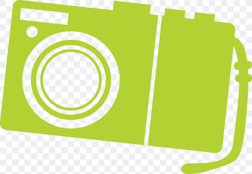 Logo Font Green Line Area, PNG, 3000x2075px, Camera Cartoon, Area, Green, Line, Logo Download Free