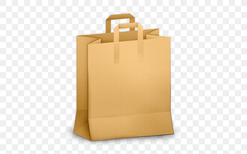 Paper Bag Kraft Paper Shopping Bag Plastic Bag, PNG, 512x512px, Paper, Bag, Brand, Kraft Paper, Packaging And Labeling Download Free