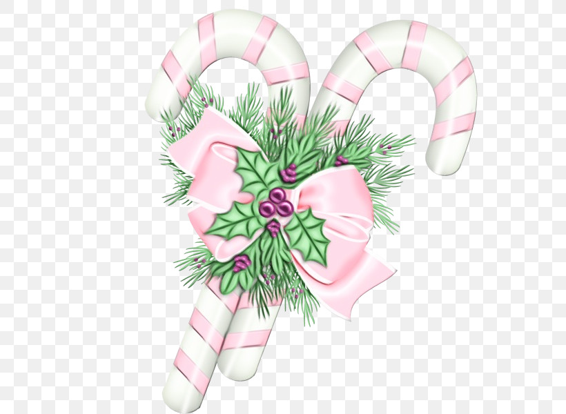 Candy Cane, PNG, 600x600px, Watercolor, Bauble, Candy Cane, Christmas Day, Christmas Ornament M Download Free