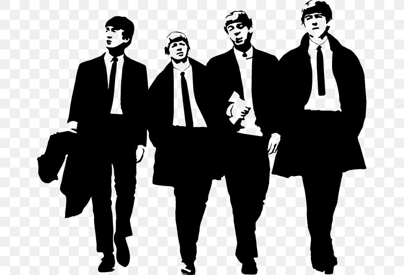 The Beatles Abbey Road Silhouette Clip Art, PNG, 669x558px, Beatles, Abbey Road, Black And White, Business, Communication Download Free