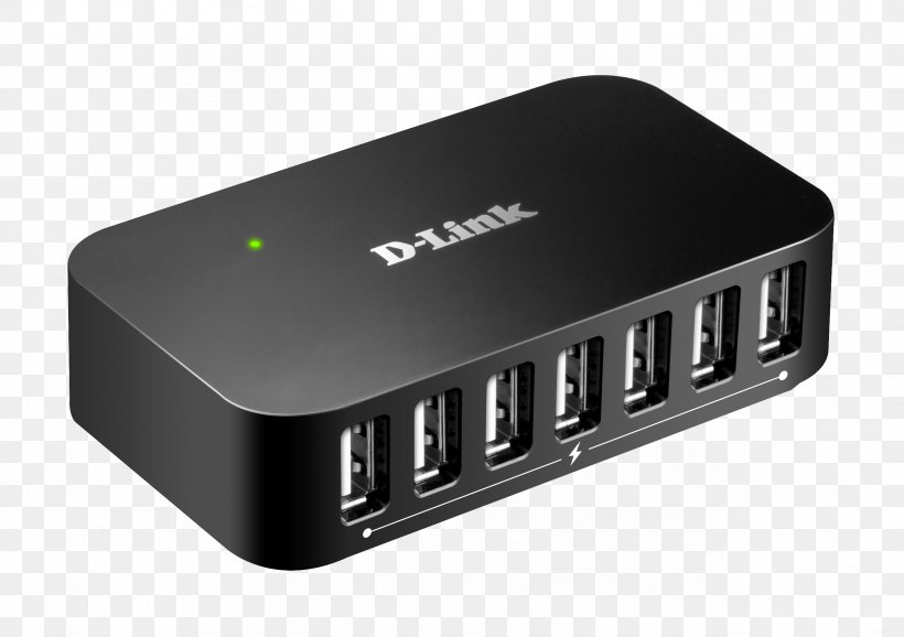 D-Link 4-port USB 2.0 Hub With Power Adapter Ethernet Hub Computer Port, PNG, 2568x1812px, Usb, Adapter, Computer Port, Dlink, Electronic Device Download Free