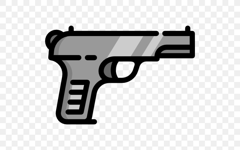 Black And White Firearm Handgun, PNG, 512x512px, Police, Air Gun, Black, Black And White, Firearm Download Free