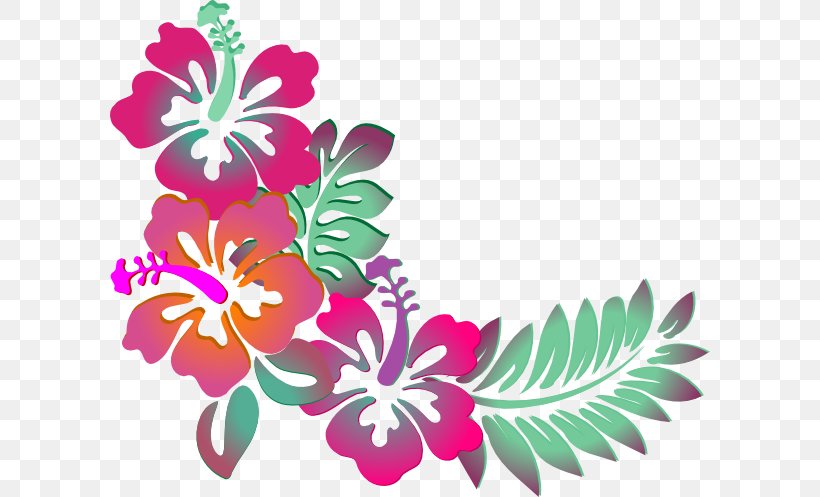 Hawaiian Hibiscus Shoeblackplant Flower Clip Art, PNG, 600x497px, Hawaiian Hibiscus, Art, Blue Hibiscus, Cut Flowers, Drawing Download Free