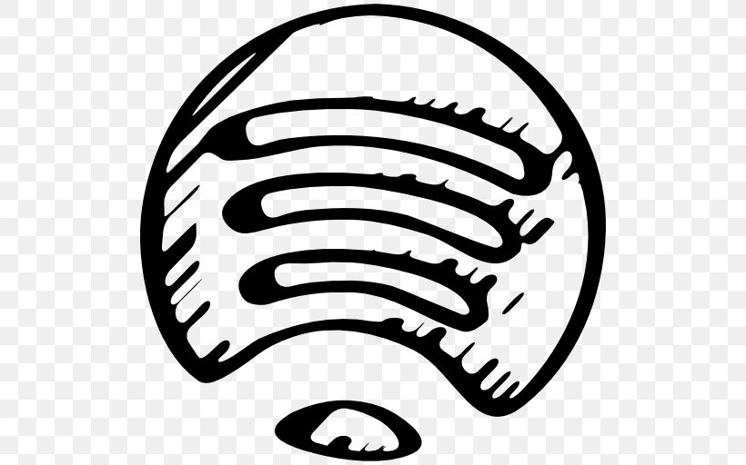 Spotify Logo Sketch Png 512x512px Spotify Artwork Black Black And White Head Download Free