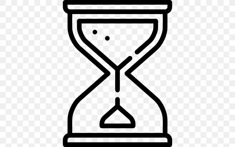Hourglass Clock Clip Art, PNG, 512x512px, Hourglass, Area, Black, Black And White, Clock Download Free