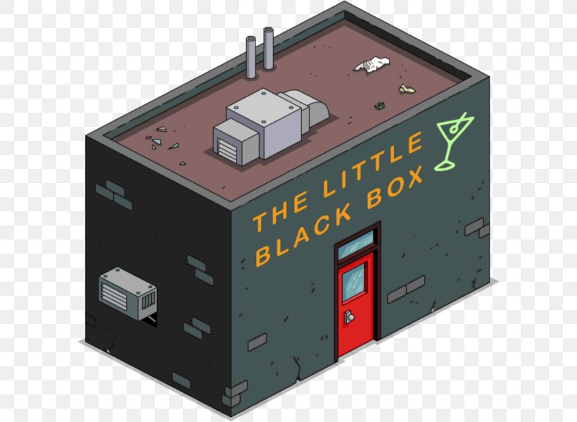 The Simpsons: Tapped Out Chief Wiggum Moe Szyslak Box Wikia, PNG, 602x599px, Simpsons Tapped Out, Black Box, Box, Building, Chief Wiggum Download Free