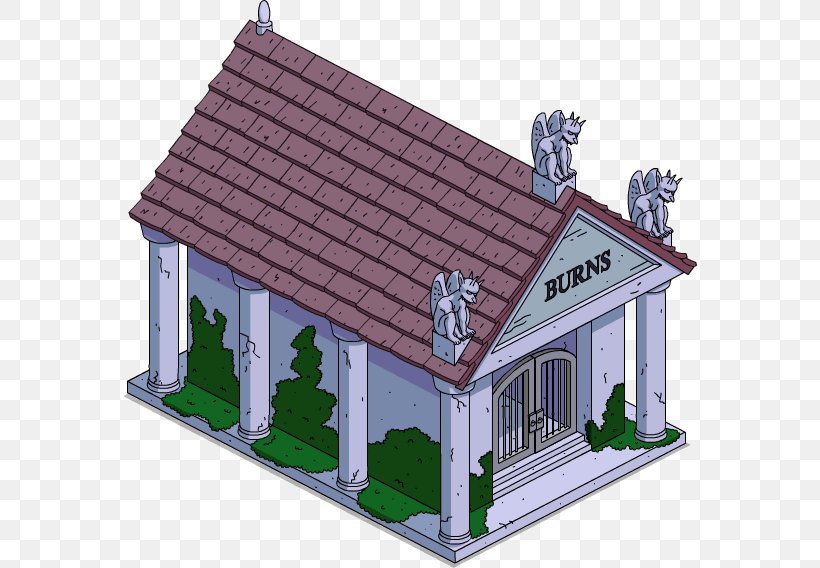 The Simpsons: Tapped Out Mr. Burns Waylon Smithers Professor Frink Dr. Hibbert, PNG, 574x568px, Simpsons Tapped Out, Building, Cottage, Crypt, Dr Hibbert Download Free
