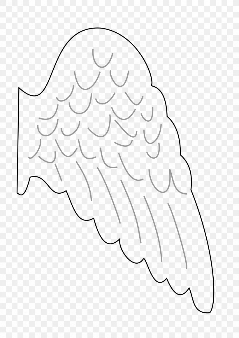Angel Wing Drawing Clip Art, PNG, 1697x2400px, Angel Wing, Angel, Area, Artwork, Black And White Download Free