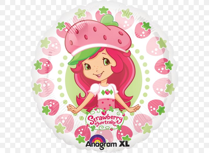 Mylar Balloon Shortcake Strawberry Children's Party, PNG, 600x600px, Balloon, Aluminium Foil, Berry, Birthday, Biscuits Download Free