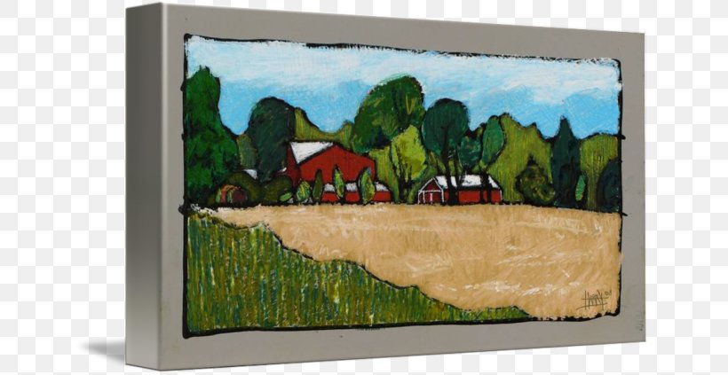 Painting Landscape Picture Frames Mural, PNG, 650x423px, Painting, Art, Artwork, Grass, Landscape Download Free