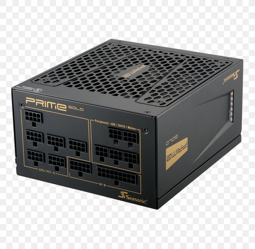 Power Supply Unit Sea Sonic 80 Plus Power Converters 1300W Seasonic Prime Gold Power Supply, PNG, 800x800px, 80 Plus, Power Supply Unit, Atx, Computer Component, Electronic Device Download Free